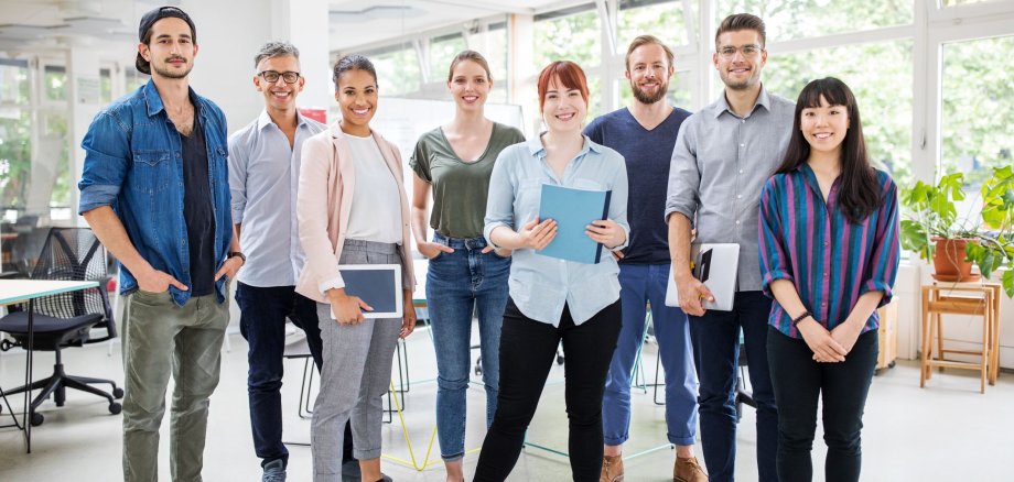Portrait of multi-ethnic business team